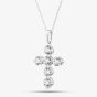 9ct White Gold 2.00ct Lab Grown Diamond Cross Pendant LGP46836-200TR (WG)(CERT)