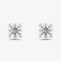 9ct White Gold Lab Grown 1.00ct Brilliant Cut Diamond Solitaire Stud Earrings LGE2534-100AN (WG)