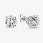 9ct White Gold Certified Lab Grown 4.00ct Brilliant Cut Diamond Stud Earrings LGE2534-400AP (WG)