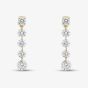 9ct Yellow Gold Certified 1.00ct Lab Grown Diamond Drop Earrings LGE47363-100