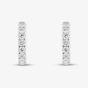 9ct White Gold 2.00ct Certificated Round Cut Lab Grown Diamond Hoop Earrings LGE48750-200 (WG)(CERT)