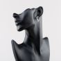 9ct White Gold 2.00ct Certificated Round Cut Lab Grown Diamond Hoop Earrings LGE48750-200 (WG)(CERT)