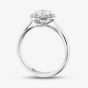 18ct White Gold Lab Grown 0.92ct Brilliant Cut Diamond Halo Ring 078SS-W001