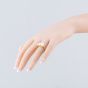 18ct Yellow Gold 5.09ct Certificated Radiant Cut Lab Grown Diamond Three Stone Ring U3804