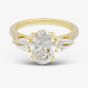 18ct Yellow Gold 2.58ct Certificated Oval Cut Lab Grown Diamond Three Stone Ring MISC 4