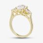 18ct Yellow Gold 2.58ct Certificated Oval Cut Lab Grown Diamond Three Stone Ring MISC 4