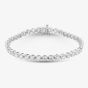 9ct Yellow Gold 7.00ct Certified Lab Grown Brilliant Cut Diamond Tennis Bracelet LGB15917-700 (WG)