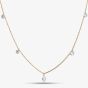 9ct Yellow Gold 1.00ct Multi Cut Lab Grown Diamond Necklace LGN47394-100