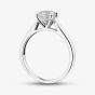 Silver 1.00ct Certificated Round Cut Lab Grown Diamond Solitaire Ring LGR44406-100SF (SIL)(CERT)
