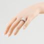 Sterling Silver 2.00ct Certificated Round Cut Lab Grown Diamond Three Row Ring LGR48793-200