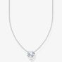 THOMAS SABO Silver Heart Cubic Zirconia Necklace KE2211-051-14-L45V