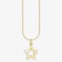 THOMAS SABO Gold Plated Star Necklace KE2222-413-39-L45V