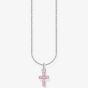 THOMAS SABO Pink Cubic Zirconia Cross Necklace KE2226-051-9-L45V