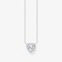 THOMAS SABO Sterling Silver Heart Shaped Pendant Necklace KE2280-051-14-L45V