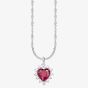 THOMAS SABO Romance Silver Red Cubic Zirconia Heart Pendant Necklace KE2305-013-10-L45V