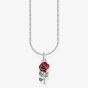 THOMAS SABO Silver Red Rose Pendant Necklace KE2219-664-10-L45