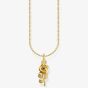 THOMAS SABO Gold Plated Rose Pendant Necklace KE2269-413-39-L45