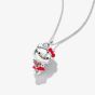 THOMAS SABO Hello Kitty Red Heart Cubic Zirconia Charm Necklace KE2390-M06-10-L50V