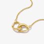THOMAS SABO Together 18ct Yellow Gold Plated Cubic Zirconia Intertwined Pendant KE2380-M01-14-L45V