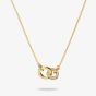 THOMAS SABO Together 18ct Yellow Gold Plated Cubic Zirconia Interlinked Pendant KE2385-M01-14-L45V