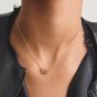 THOMAS SABO Together 18ct Yellow Gold Plated Cubic Zirconia Interlinked Pendant KE2385-M01-14-L45V