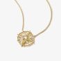 THOMAS SABO 18ct Yellow Gold Plated Cubic Zirconia Star Talisman Pendant KE2393-M01-14-L45V
