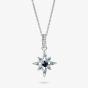 THOMAS SABO Sterling Silver & Blue Crystal Star Pendant KE2394-166-1-L50