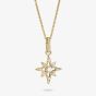 THOMAS SABO 18ct Yellow Gold Plated Cubic Zirconia Star Pendant KE2394-M01-14-L50