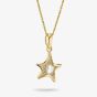 THOMAS SABO Fluid Elegance 18ct Yellow Gold Plated Mother of Pearl Starfish Pendant KE2382-M01-14-L55V