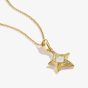 THOMAS SABO Fluid Elegance 18ct Yellow Gold Plated Mother of Pearl Starfish Pendant KE2382-M01-14-L55V