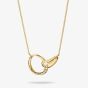 THOMAS SABO Together 18ct Yellow Gold Plated Cubic Zirconia Intertwined Pendant KE2378-M01-14-L45V