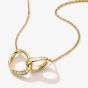 THOMAS SABO Together 18ct Yellow Gold Plated Cubic Zirconia Intertwined Pendant KE2378-M01-14-L45V