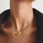 THOMAS SABO Together 18ct Yellow Gold Plated Cubic Zirconia Intertwined Pendant KE2378-M01-14-L45V