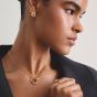 THOMAS SABO Together 18ct Yellow Gold Plated Cubic Zirconia Intertwined Pendant KE2378-M01-14-L45V