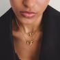 THOMAS SABO Together 18ct Yellow Gold Plated Cubic Zirconia Intertwined Pendant KE2378-M01-14-L45V