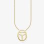 THOMAS SABO Gold Plated Scarab Symbol Necklace KE1522-413-12-L45V