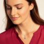 THOMAS SABO Royalty Star Cubic Zirconia Necklace KE1825-643-14-L45V