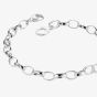 THOMAS SABO Silver Oval Belcher Charm Bracelet X0031-001-12
