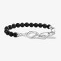 THOMAS SABO Onyx & White Cubic Zirconia Bead Bracelet A2134-027-11-L19V