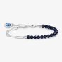 THOMAS SABO Charmista Coin Blue Imitation Sandstone Bead Bracelet A2129-007-32
