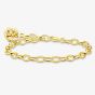 THOMAS SABO Haribo Gold Plated Oval Link Bracelet X0291-413-39-L15