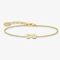 THOMAS SABO Gold Plated Infinity Bracelet A2161-413-39-L19V