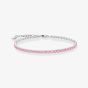 THOMAS SABO Sterling Silver Pink Zirconia Tennis Bracelet A2167-051-9-L19V