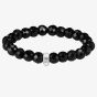 THOMAS SABO As We Love 17cm Black Oval Obsidian Bead Bracelet X0292-023-11-L17