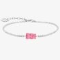 THOMAS SABO Ladies Silver Pink Haribo Bear Bracelet A2187-052-9-L19V