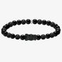 THOMAS SABO Ladies Black Obsidian Haribo Bear Bead Bracelet A2204-017-11