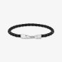 THOMAS SABO Black Braided Silver Clasp Leather Bracelet A2147-682-11