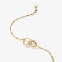 THOMAS SABO Together 18ct Yellow Gold Plated Cubic Zirconia Intertwined Bracelet A2233-M01-14