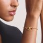 THOMAS SABO Together 18ct Yellow Gold Plated Cubic Zirconia Intertwined Bracelet A2233-M01-14