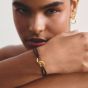 THOMAS SABO Together Brown Textile Cubic Zirconia Intertwined Bracelet A2236-M03-2